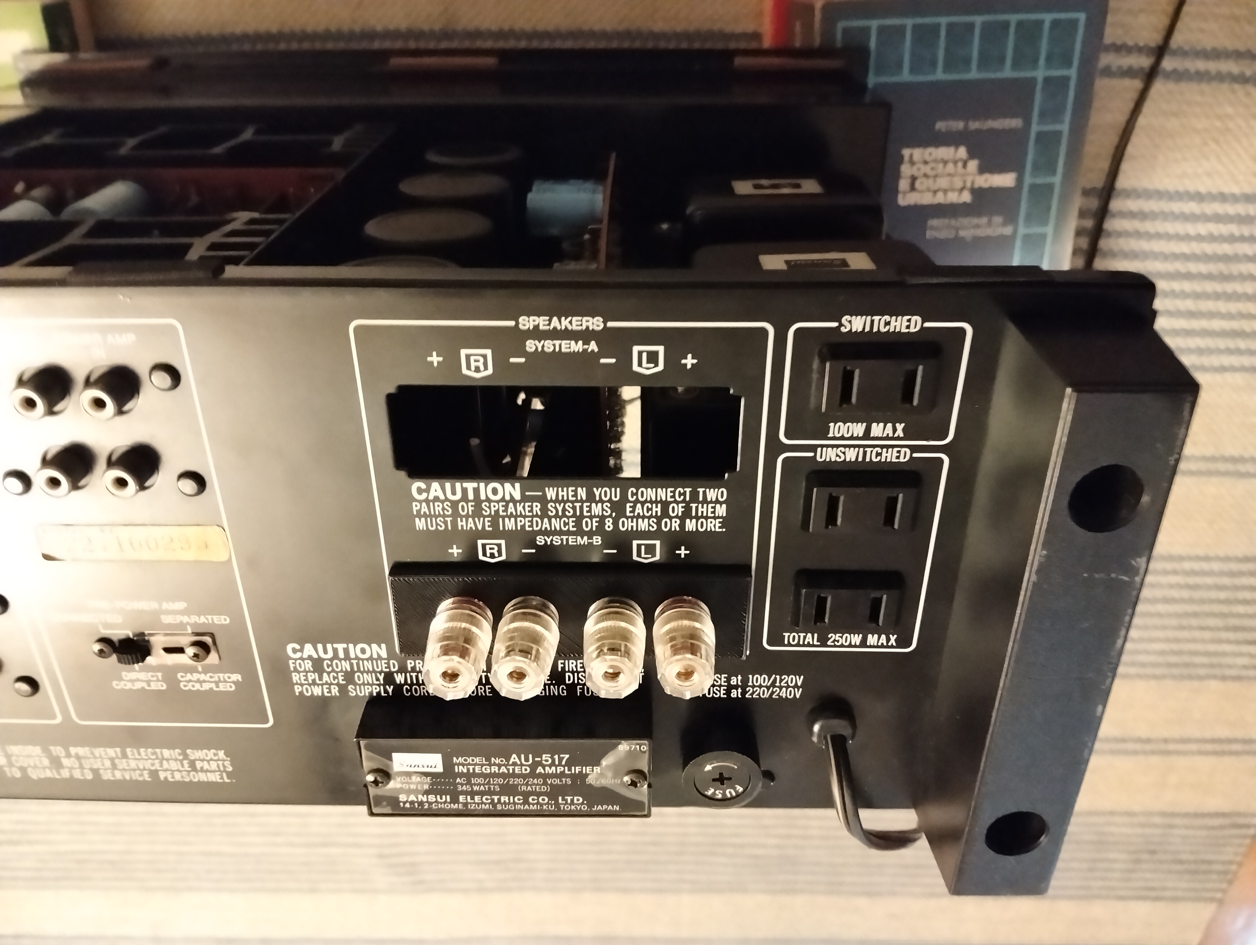 Ricostruzione basetta connettori per Sansui AU 517